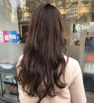 ロング カラー 韓国ヘア/耳ツボジュ エリー♡ayumuのヘアスタイル