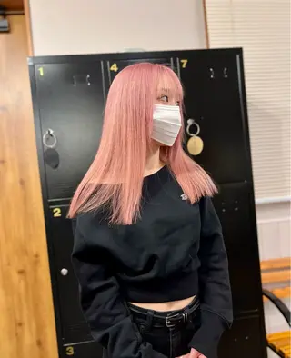 ロング カラー 小野瀬 蓮のヘアスタイル