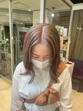 ミディアム 天王寺ハイトーン rinkaのヘアスタイル