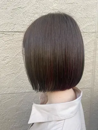 ショート カラー ボブ/インナーカラー ショート/佐野祥子のヘアスタイル