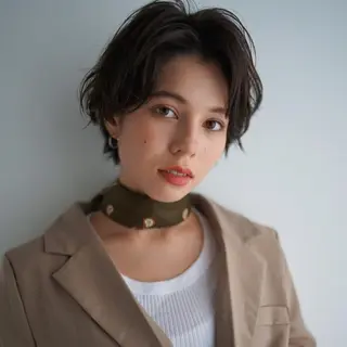 ショート 🤍韓国風ヘア 柴田真帆🤍のヘアスタイル