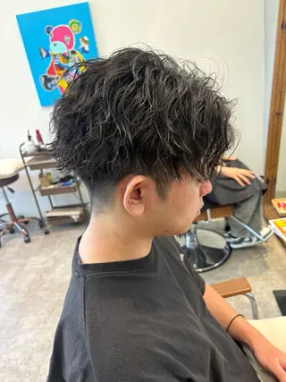 ショート パーマ メンズ 中島 耀一朗のヘアスタイル