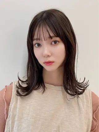 セミロング カラー 【F.O.F】大野航 似合わせカットカラーのヘアスタイル