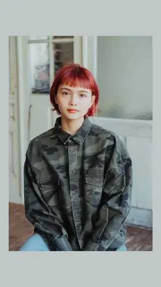 カラー ショート 🐬似合わせ🦈 佐々田 桜江のヘアスタイル