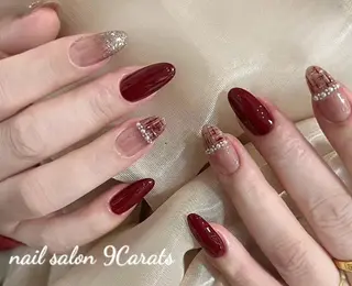 ネイル 💜ワンホンネイル ナインカラット💎のネイルデザイン