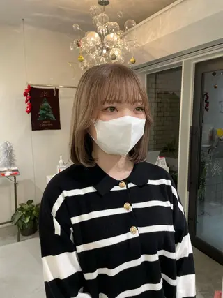 ミディアム カラー Koto🌿 ブリーチなしカラーのヘアスタイル