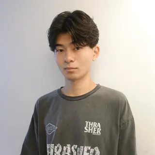 パーマ メンズ ハイトーン/パーマ/ メンズ / 櫻本🌐のヘアスタイル