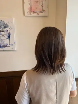 ミディアム reFREO所属・ダメージレスカラー 髪質改善reFREOのヘアスタイル