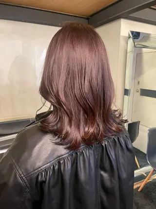 セミロング 美髪改善ストレート/ 植村友哉のヘアスタイル