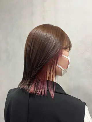 ミディアム カラー 🫧tomoka 透明感カラー🫧のヘアスタイル