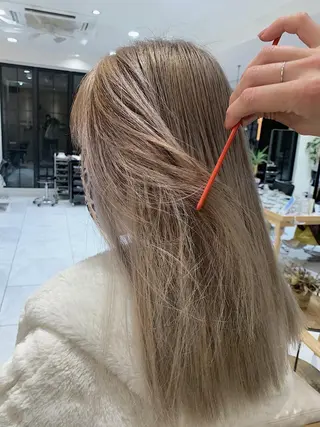 カラー ラベンダー/レイヤー スタイル🤎mamiのヘアスタイル