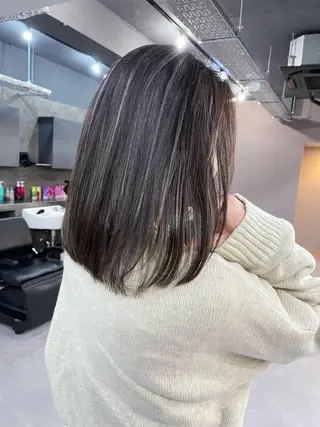 セミロング カラー Reb_keiji 👑小倉圭司のヘアスタイル