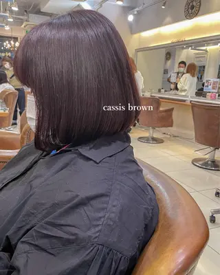 ショート カラー ボブ ブリーチ/miinaのヘアスタイル