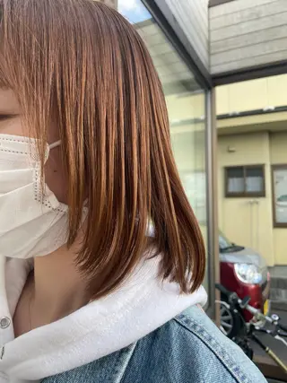 ミディアム 原田 桜花のヘアスタイル