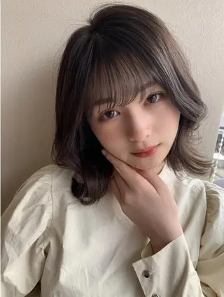 ミディアム 髪質改善🇰🇷レイ ヤーカット/艶透明髪のヘアスタイル