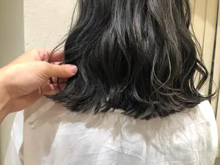 ミディアム カラー 韓国風デザイン 💐MIZUKI💐のヘアスタイル