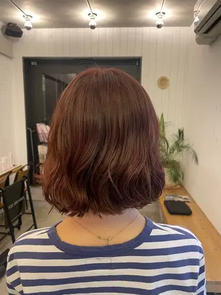 ショート カラー パーマ 🟠イシヅキ アイカ🟠のヘアスタイル