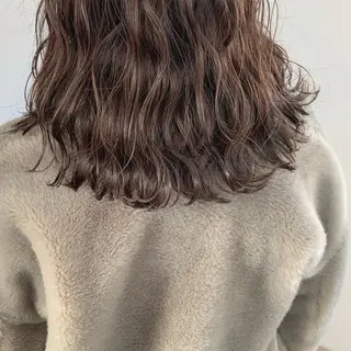 ミディアム パーマ 🌙FLYCKA ☀️縮毛矯正のヘアスタイル