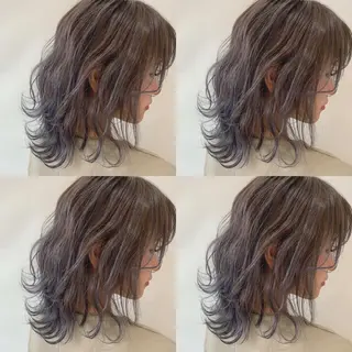 セミロング カラー アブアイ所属・艶髪・酸性ストレート フリツのヘアスタイル