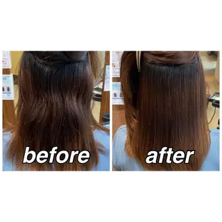 ミディアム パーマ KIZU 髪質改善 オカルト怪談のヘアスタイル