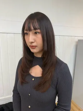 ロング カラー WATARU/ 韓国風巻き髪のヘアスタイル