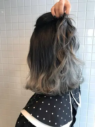 ミディアム カラー 髙橋 かすみのヘアスタイル