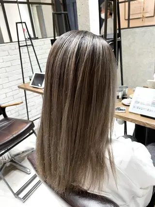 ロング 🌈透明感カラー 韓 国ヘアこうたろうのヘアスタイル