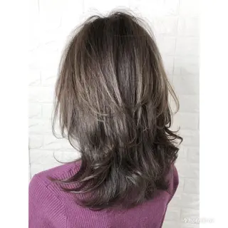 ミディアム カラー KIZU 髪質改善 オカルト怪談のヘアスタイル