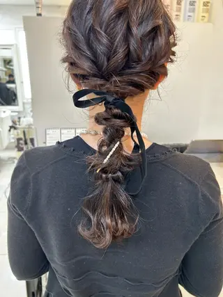 セミロング カラー ヘアアレンジ ネイル マツエク・マツパ アイブロウ Noah's　Ark所属・透明感カラー🫧ヘア セット🫧松本菜月の眉毛・アイブロウイメージ