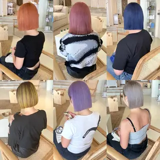 ミディアム カラー chlom所属・🌱大人ハイトーン RENのヘアスタイル