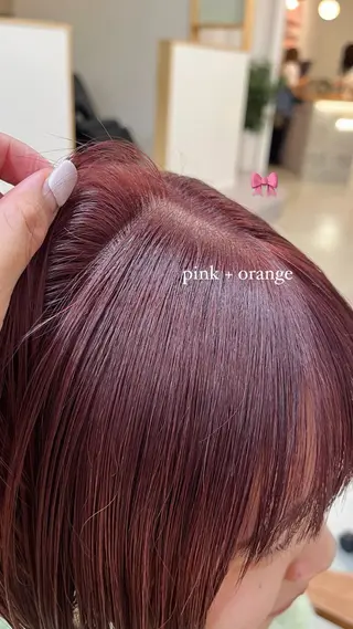 カラー marino/ カラー/顔周りカットのヘアスタイル