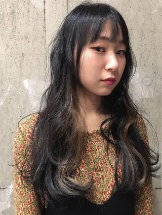 ロング カラー パーマ ショート/韓国ヘア Moto✂︎のヘアスタイル