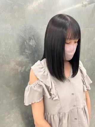 セミロング Kansaku /池 袋/透明感カラー🌿のヘアスタイル