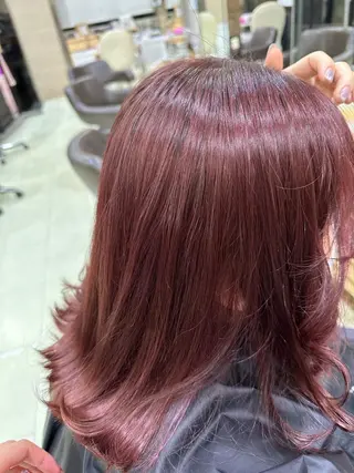 ミディアム カラー 🫧カット/パーマ /ネイル/かりん🫧のヘアスタイル