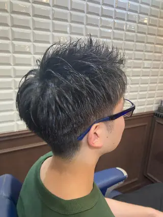 ショート メンズ ルピナス中田店長 山口大地のヘアスタイル