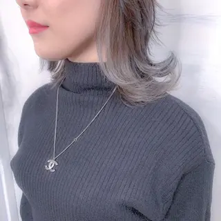 ミディアム カラー BOX mico.のヘアスタイル