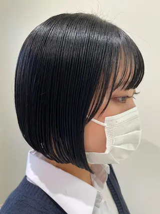 ショート ボブ/インナーカラー /眉毛/Miyuのヘアスタイル