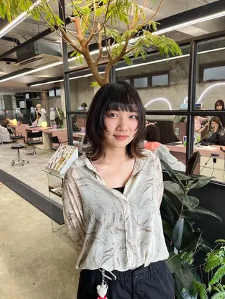 ミディアム benji所属・名駅/ブリーチカラー /レイヤー/髪質改善のヘアスタイル