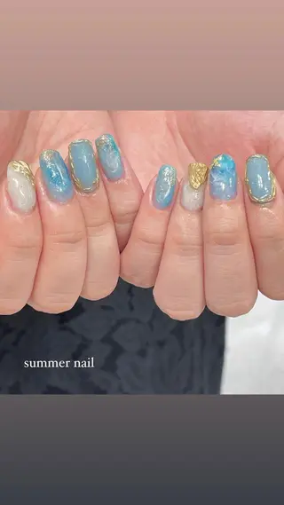 ネイル 淡色ネイル 🎀moeのネイルデザイン