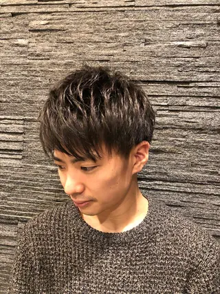 ミディアム メンズ ✨メンズカット 無料‼️✨土尾快斗のヘアスタイル