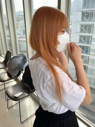ロング カラー 店長　MANAMI ／ブリーチ／骨格ボブのヘアスタイル