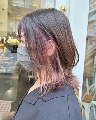 ミディアム カラー 髪質改善カラー☆ ヘアアレンジmiyuのヘアスタイル