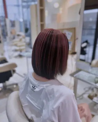 ミディアム カラー アンフェリール原島店 ﾌｪﾙﾅﾝﾀﾞのヘアスタイル