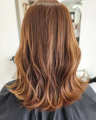 セミロング Rina/ガーリー/ 透明感カラー🪄♡のヘアスタイル