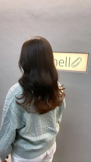 セミロング カラー 透明感カラー/艶髪 ♥柏谷菜穂♥のヘアスタイル