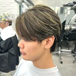 カラー メンズ 韓国ヘア🇰🇷 メンズパーマ/つかさのヘアスタイル