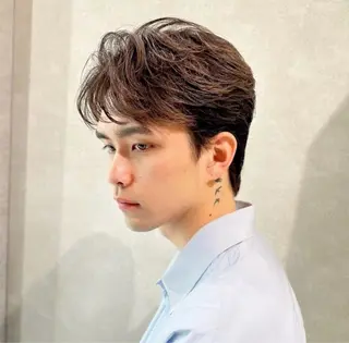 パーマ メンズ ハイトーン/パーマ/ メンズ / 櫻本🌐のヘアスタイル