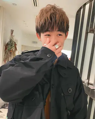 ショート カラー メンズ 栄/矢場町 三井太朗のヘアスタイル