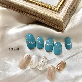 ミディアム pllia beautyのネイルデザイン