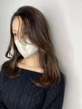 セミロング 剣持友希/ifh iizuka/高崎のヘアスタイル